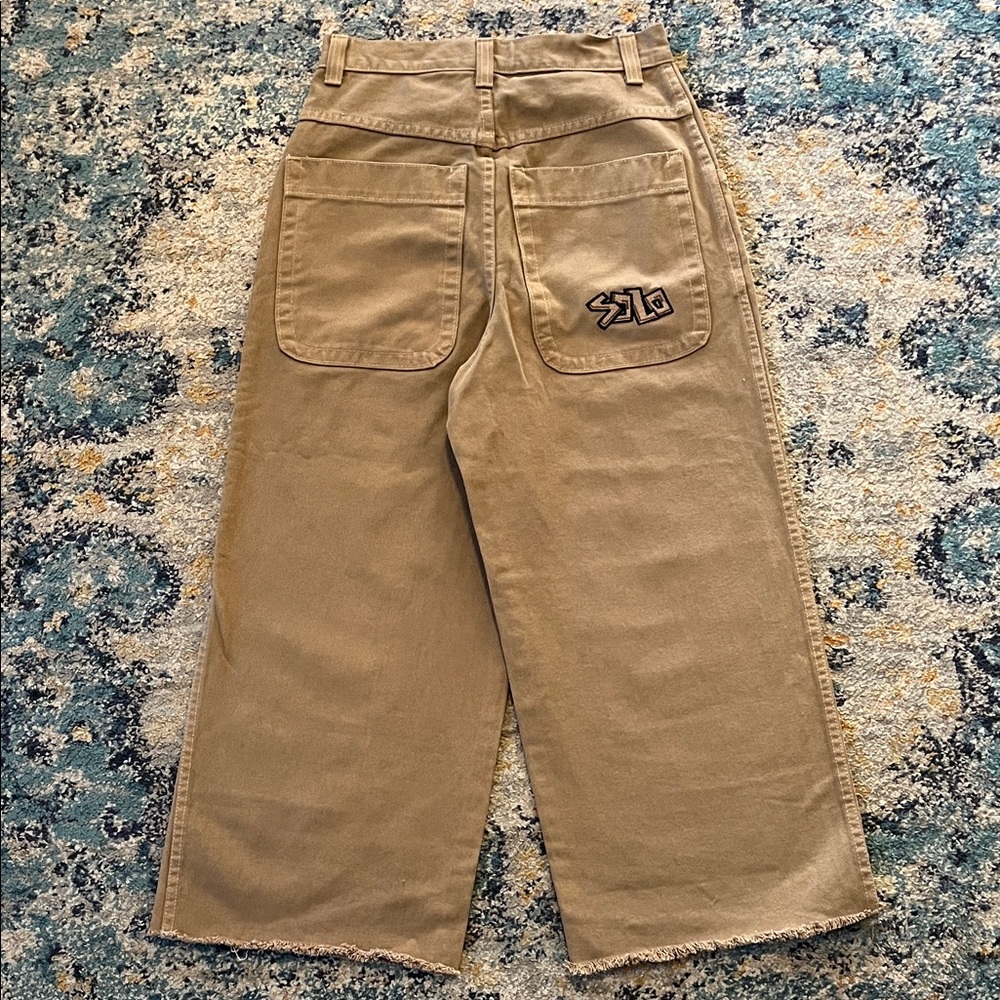 JNCO Style SOLO Semore VTG Extra Baggy Wide Leg Khaki 90’s Skater Pants Size 30